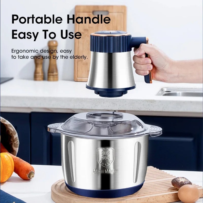Food Processor Large - Electric Meat Grinder 5L Large Capacity