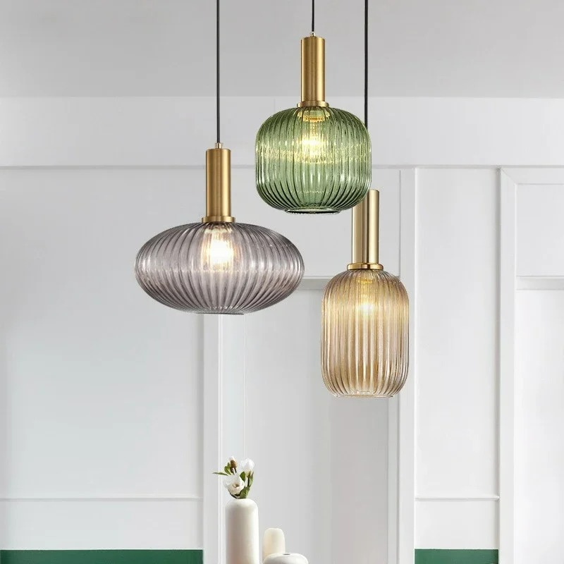 Kitchen Appliances In White - Nordic Glass Chandelier E27 Pendant Light