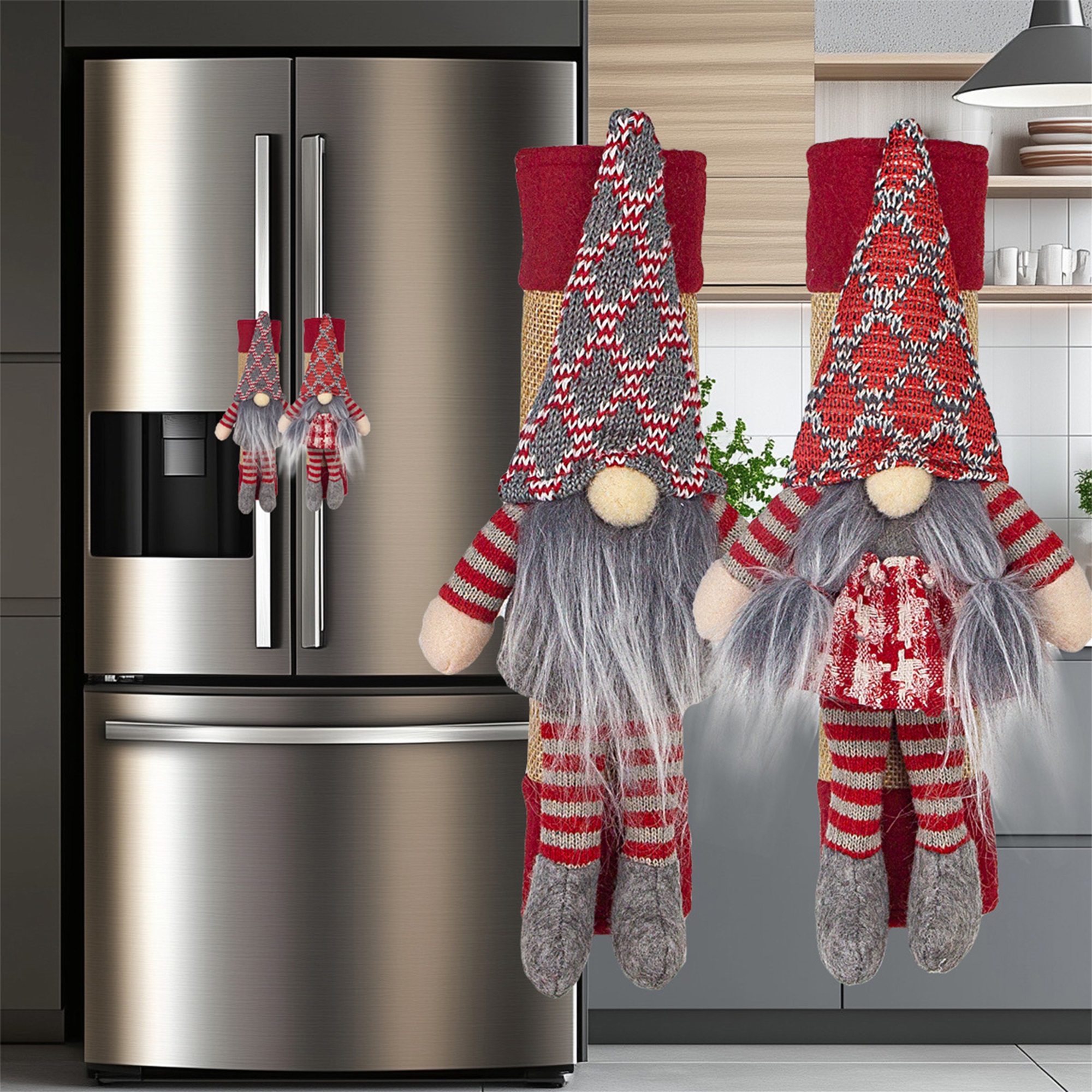 Christmas Refrigerator Door Ha – обзор и цена Kitchen Appliances For.Xmas