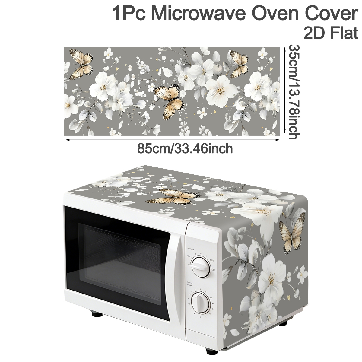 1pc  White Flower Microwave Du – обзор и цена Kitchen Appliances In White
