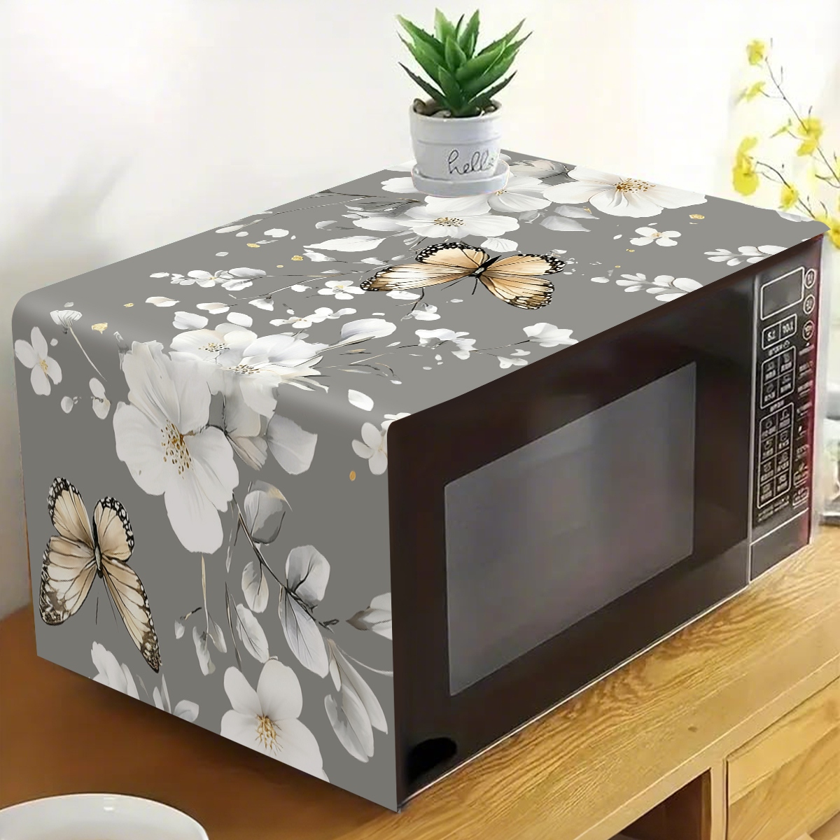 1pc  White Flower Microwave Du – обзор и цена Kitchen Appliances In White