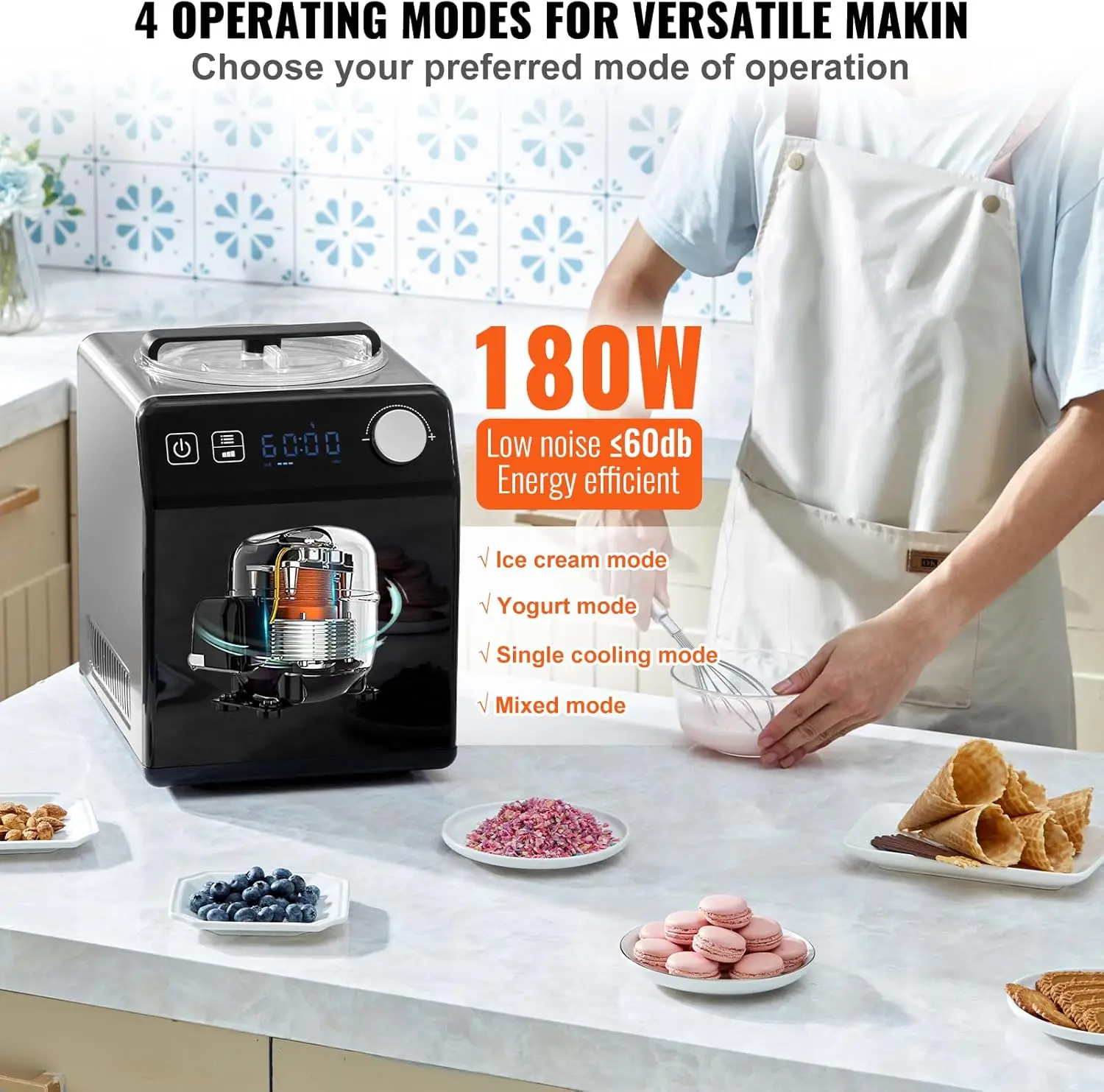 Upright Automatic Ice Cream Ma – обзор и цена Ice Cream Maker Electric