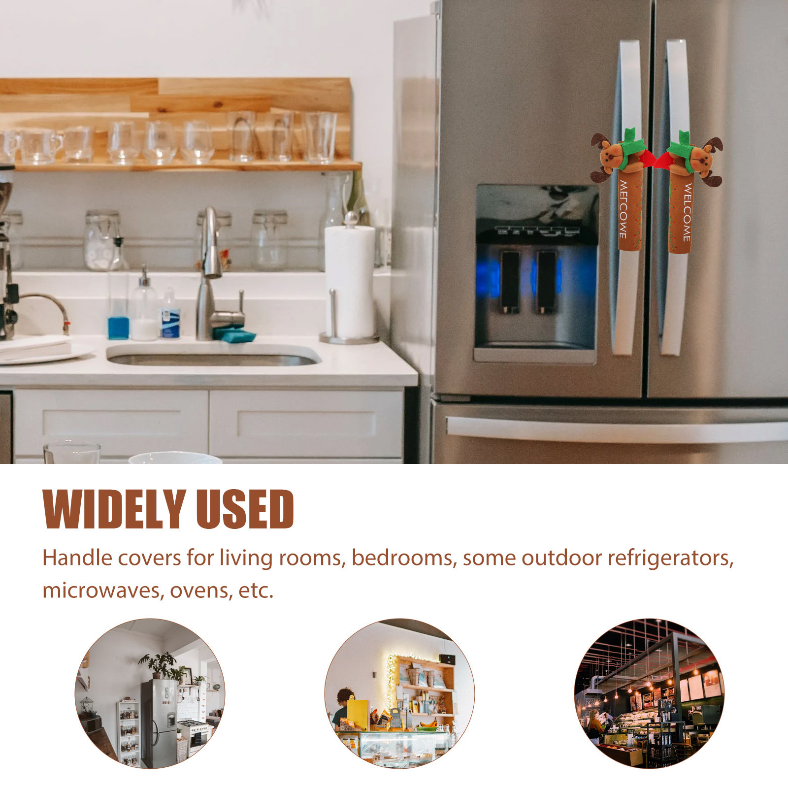 2Pcs Festive Fridge Handle Cov – обзор и цена Kitchen Appliances For.Xmas