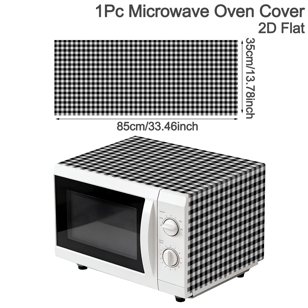 Black White Plaid Microwave Ov – обзор и цена Kitchen Appliances In White