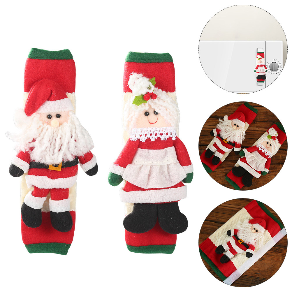 2Pcs Xmas Santa Handle Covers  – обзор и цена Kitchen Appliances For.Xmas