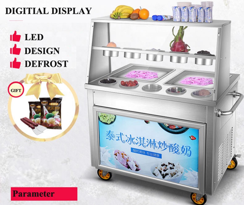 Frying Ice Machine Commercial  – обзор и цена Ice Cream Maker Electric