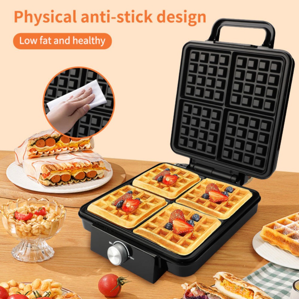 4 Square Belgian Waffle Maker  – обзор и цена Kitchen Appliances For.Xmas