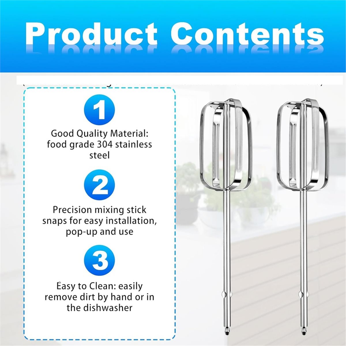 2pcs Hand Mixer Beaters Attach – обзор и цена Hand Mixer Electric