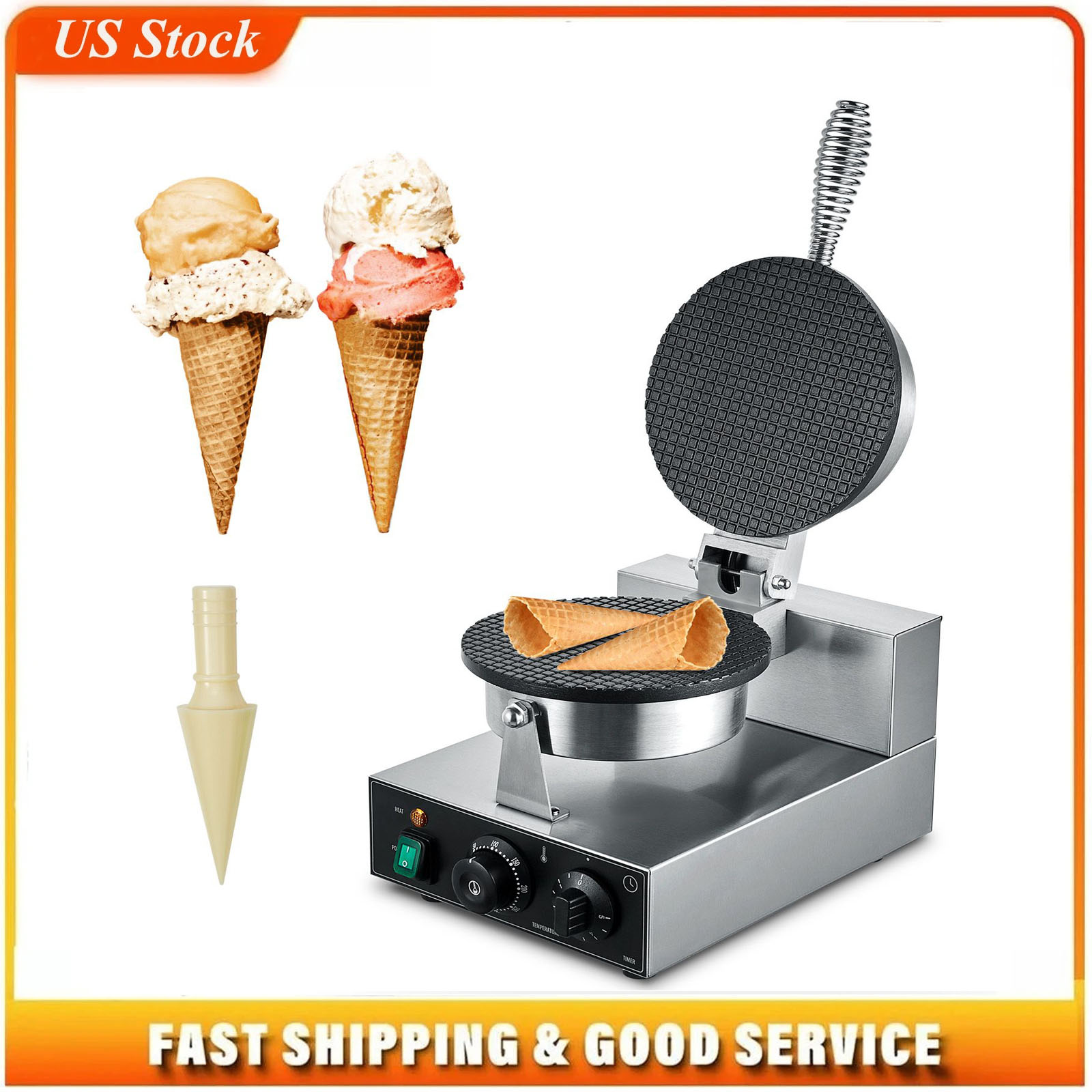 Electric Ice Cream Cone Maker, – обзор и цена Ice Cream Maker Electric